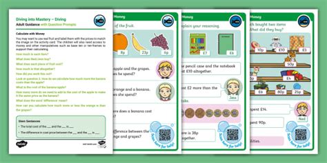 👉 Year 2 DiM: Step 7 Calculate with Money Activity Cards