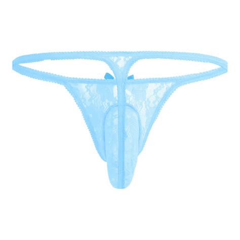 Men Sheer Mesh Lace G-String Thong Sissy Bulge Pouch India | Ubuy