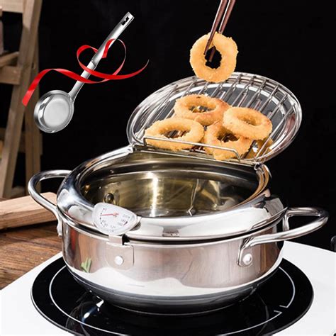 Amazon.com: Japanese Deep Fryer Pot, Japanese Deep Fryer with ...