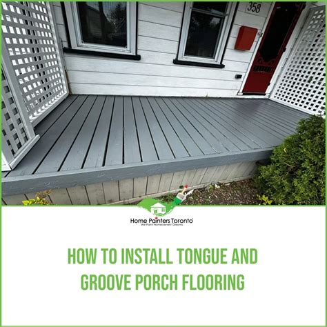 Tongue And Groove Porch Flooring How To Install Porch Floors Video 4