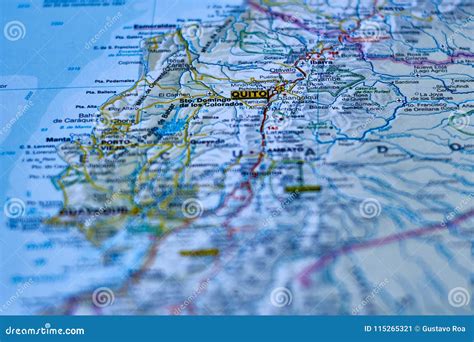 Map of the City of Quito, Capital of Ecuador Stock Image - Image of ecuador, population: 115265321