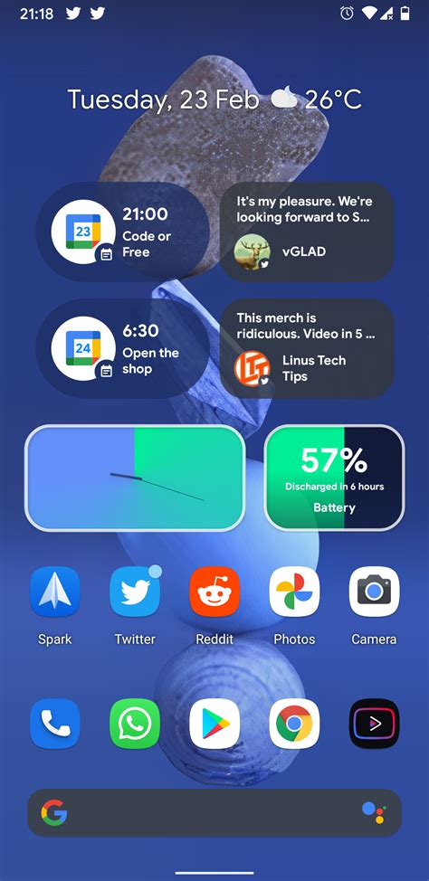 Image result for Android 12 Home Screen