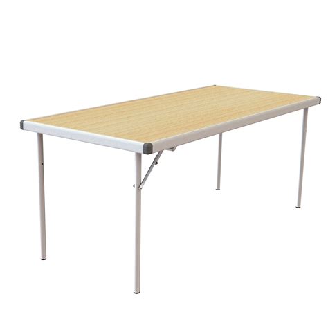 20 Fast Fold Tables With Storage Trolley Oak | Eduspace Supplies