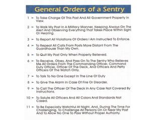 11 General Orders Navy