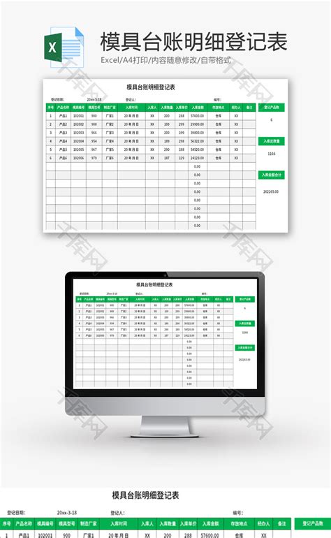 合同台账管理表Excel模板下载_熊猫办公