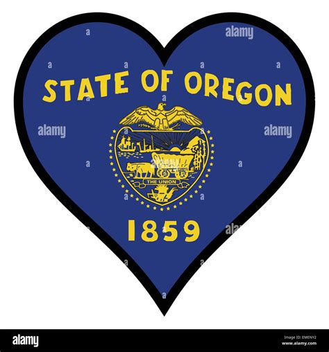 Oregon heart Stock Vector Images - Alamy