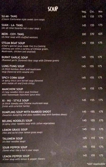 Menu at Confucius: Chinese And Thai Restaurant, Guwahati, Shankar Complex
