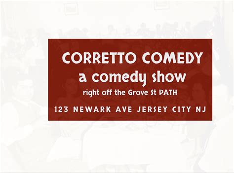 Corretto Comedy Lounge - Downtown Jersey City, 123 Newark Ave, Jersey ...