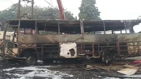 3 killed after bus collides with truck, comes into contact with live ...