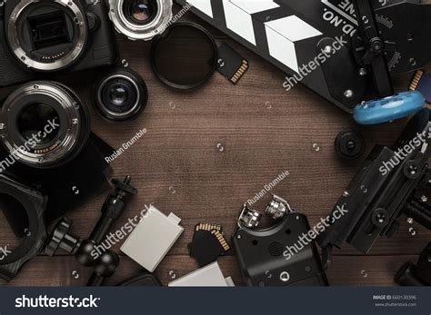 Different Video Making Equipment On Brown Stock Photo 660130396 | Shutterstock