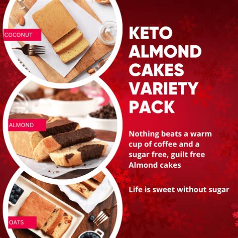 Assorted sugar free cakes box - Almond flour cakes, Keto, Diabetic fri ...