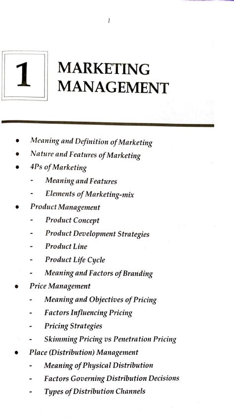 Unit 1 marketing management - ·- ·-··- 1 ####### • MARKETING MANAGEMENT ...