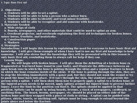 Image result for Introduction of First Aid Lesson Plan