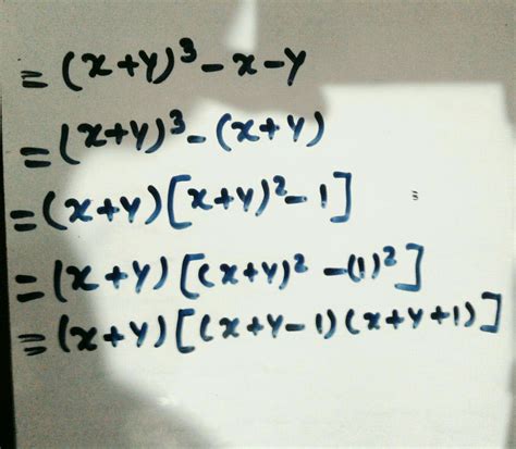 Factorise (x+y)^3-x-y - Brainly.in
