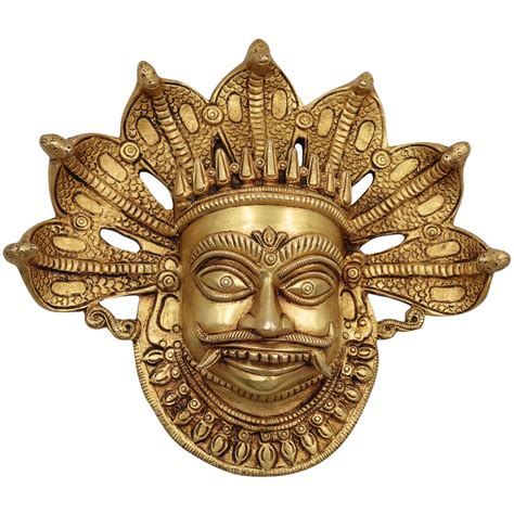 Buy South Indian Arts Mahakala Bhairav Brass Mahakal Bhairava Nazar ...
