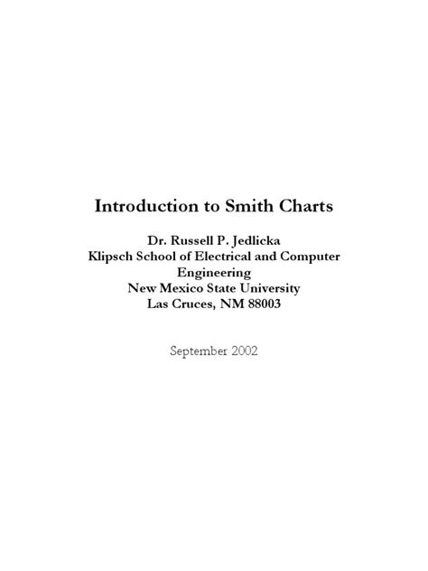 Smith Chart Tutorial PDF 的图像结果