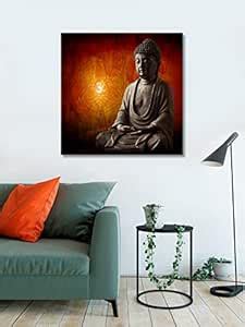 999Store Wooden Stretched Lord Gautam Buddha Budha wall paintings for ...