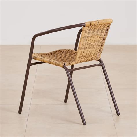 Buy (Refurbished) Fullerton Polyrattan Chair - Brown from Home Centre ...