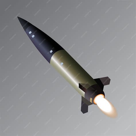 Atacms rocket vector illustration | Premium Vector