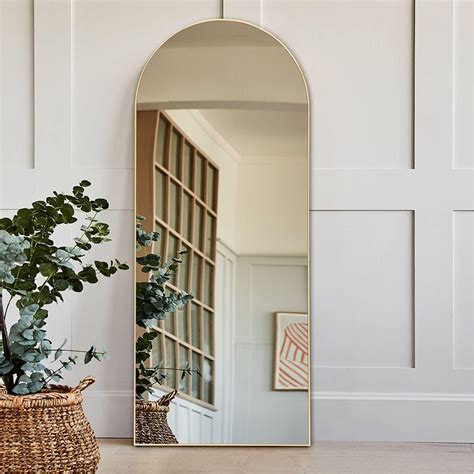 Buy NeuType 64x21 Arched Full Length Mirror Large Arched Floor Mirror ...