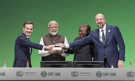 India refrained from signing on global renewable energy pledge at COP28 ...