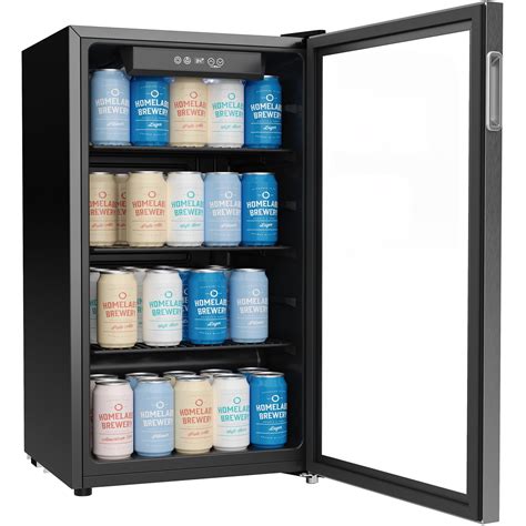 Buy hOmeLabs Beverage Refrigerator and Cooler - 120 Can Mini Fridge ...