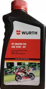 Wurth SAE 20W-40 4T Full-Synthetic Engine Oil Price in India - Buy ...