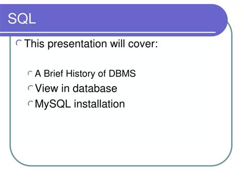 Image result for SQL Database PowerPoint Presentation