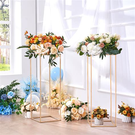 VEVOR 31.5inch High Metal Wedding Flower Stand Floral Display Racks ...