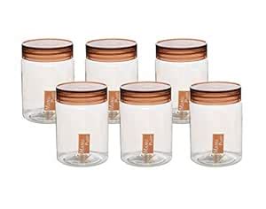 Buy Aarushi Airtight Transparent Grain Storage Plastic Jar Containers ...