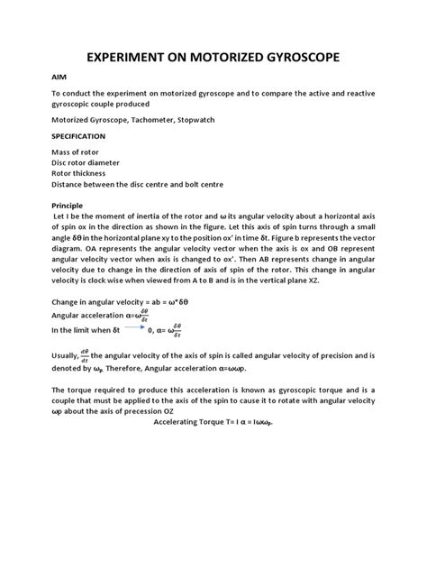 Gyroscope Experiments 的图像结果