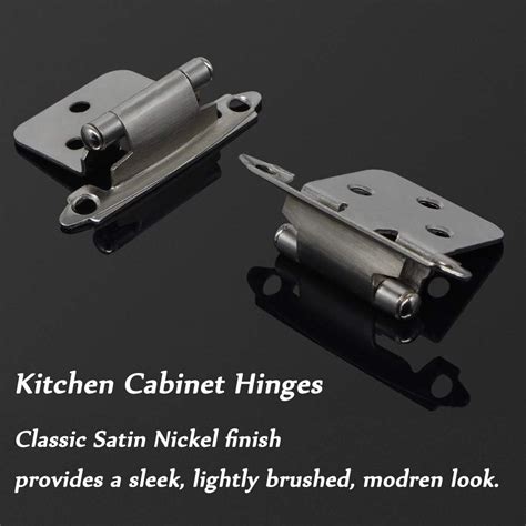 Buy 20 Pack(10 pairs) Brushed Satin Nickel Decorative Self Closing Face ...