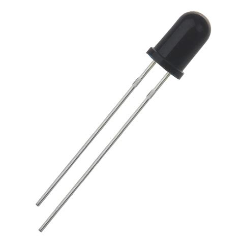 Invento 5pcs 5mm 940nm IR Receiver LED Diode Lights Clear Infrared DC 1 ...