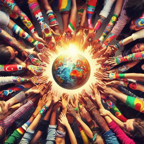 Premium AI Image | A diverse group of people from different cultures ...