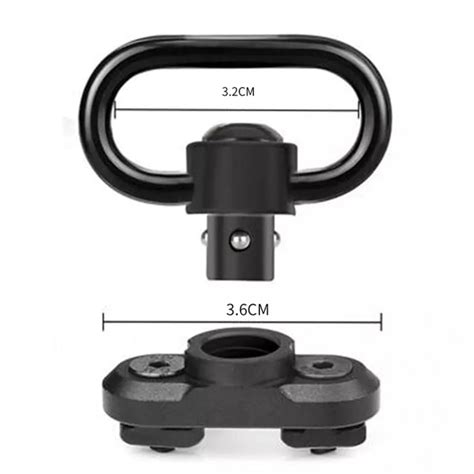 QD Quick Detach Sling Swivel Attachment with MLOK Base Mount Adaptor ...
