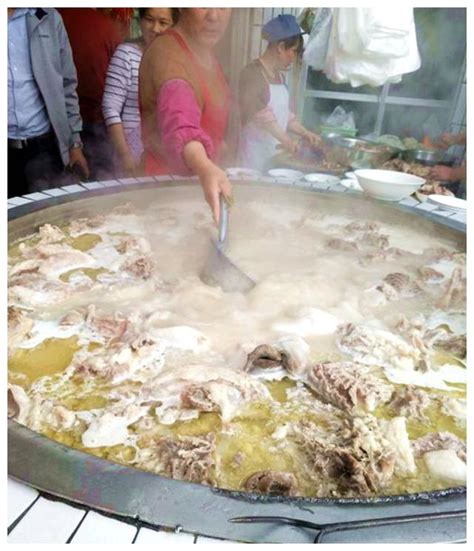 沂蒙山火爆羊肉汤馆，1米大锅煮羊肉，100多碗一起做,美食,美食节目,好看视频