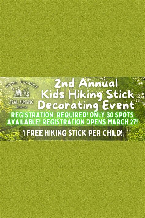 2nd Annual Kids Hiking Stick Decorating Event, Asheboro Public Library ...