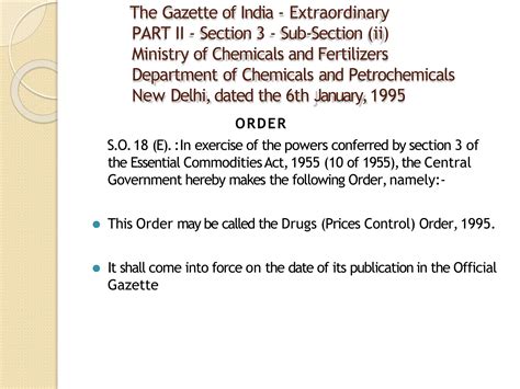 DRUG PRICE CONTROLE ORDER OR NATIONAL PHARMACEUTICAL PRICING AUTHORITY ...