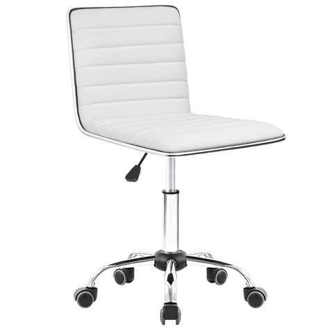 Lacoo Faux Leather Mid Back Task Chair Swivel Office India | Ubuy