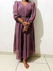 Buy AASK Women Fancy Plain & Grey Color Designer Knee-Length Dress For ...