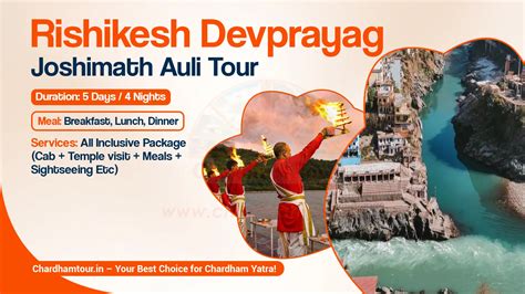 Rishikesh Devprayag Joshimath Auli Tour Packages - 5 Days