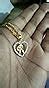 MEENAZ 'R' Letter Heart Gold Plated American Diamond Cz Chain Pendants ...