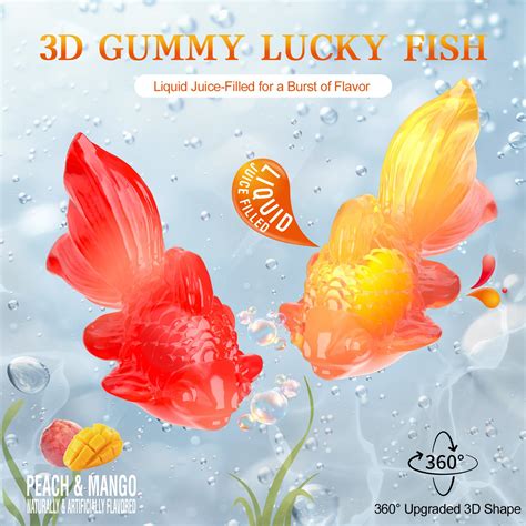 4D Lucky Fish Gummy - 65g/bag – Amos Sweets