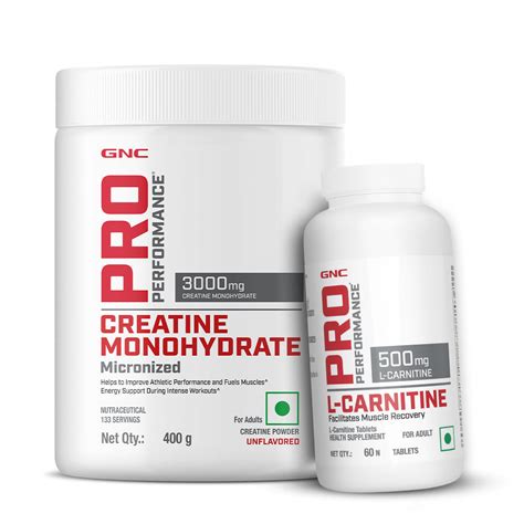 GNC Pro Performance Creatine Monohydrate with L-Carnitine Tablets 500m