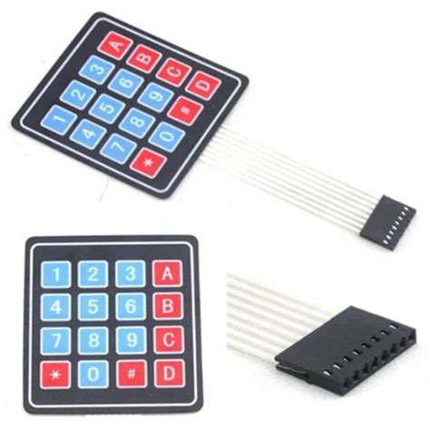 Buy Keypad 4×4 Matrix 16-Key Membrane Switch Button for Arduino ...