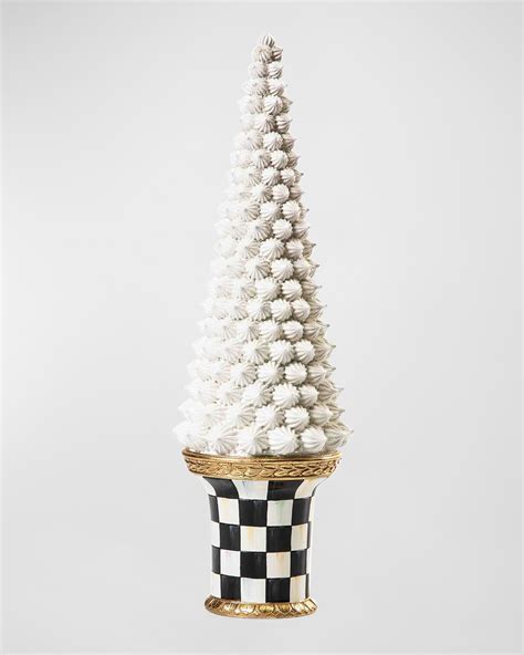 MacKenzie-Childs Farmhouse Icing Tree Large Christmas Decor, 22" | Horchow