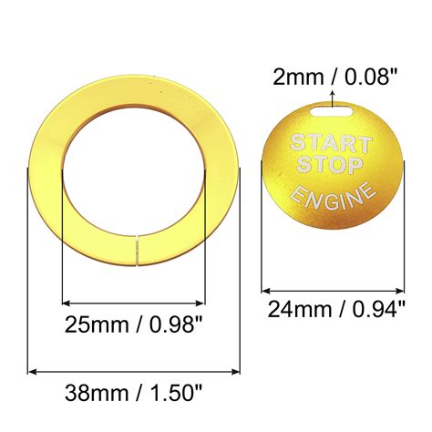 Ring Switch Engine Ignition Start-Stop Switch Button Ring Replace For Nissan Maxima 2016-20 ...