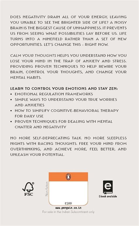 Calm Your Thoughts: Stop Stressing, Stop Spiraling, And Start Living ...