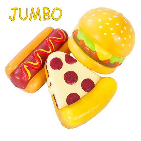 Buy AILIMY Hamburger Giant Hot Dog Bread Cheese Pizza Squishy Jumbo ...