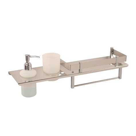 eonic 4 in 1 Multipurpose Stainless Steel Bathroom Shelf with Soap ...
